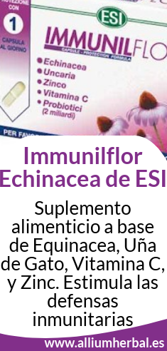 Immunilflor 30 cápsulas de ESI. Suplemento alimenticio a base de Equinacea, Uña de Gato, Vitamina C, y Zinc
