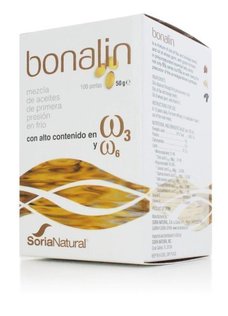 Bonalin omega 3 + omega 6 100 perlas de Soria Natural
