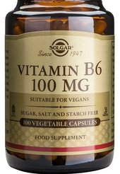 Vitamina B6 100 mg de Solgar